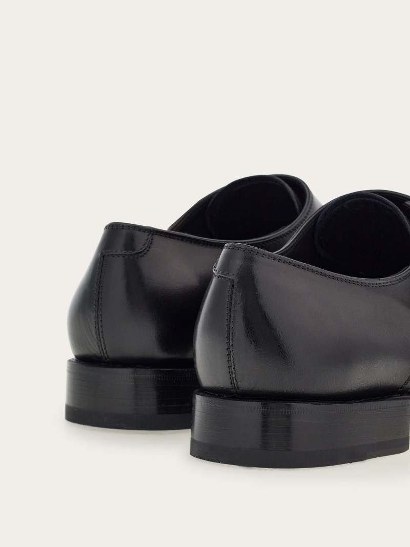 Ferragamo | Men's Tramezza Double Monkstrap - Black