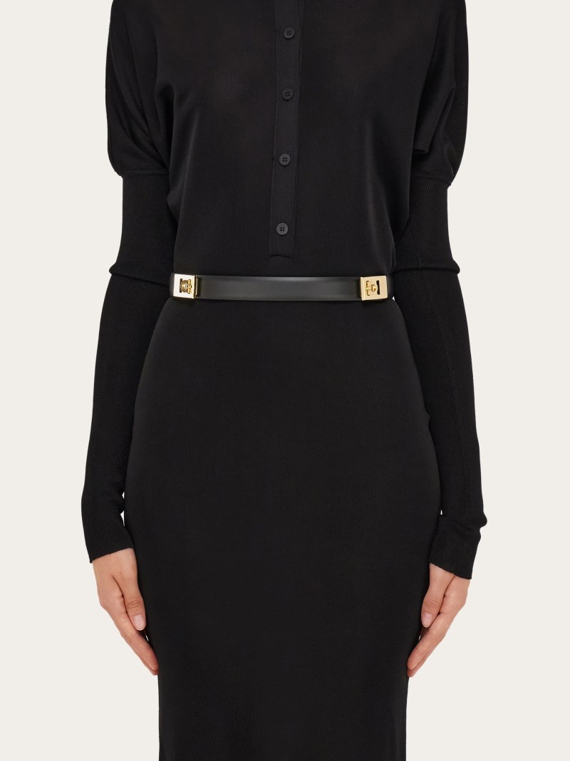 Ferragamo | Women's Extendable Hug Belt - Black