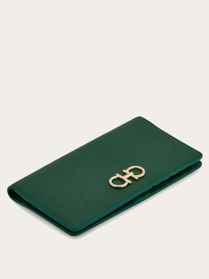Ferragamo | Women's Gancini Continental Wallet - Forest Green