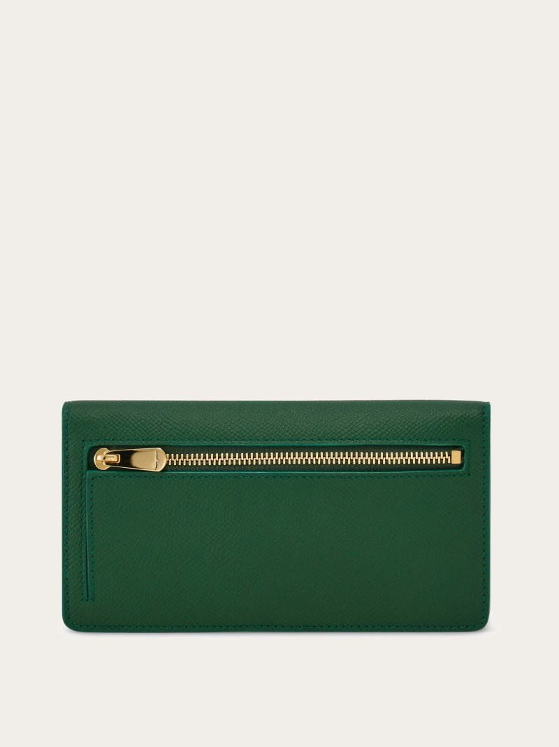 Ferragamo | Women's Gancini Continental Wallet - Forest Green