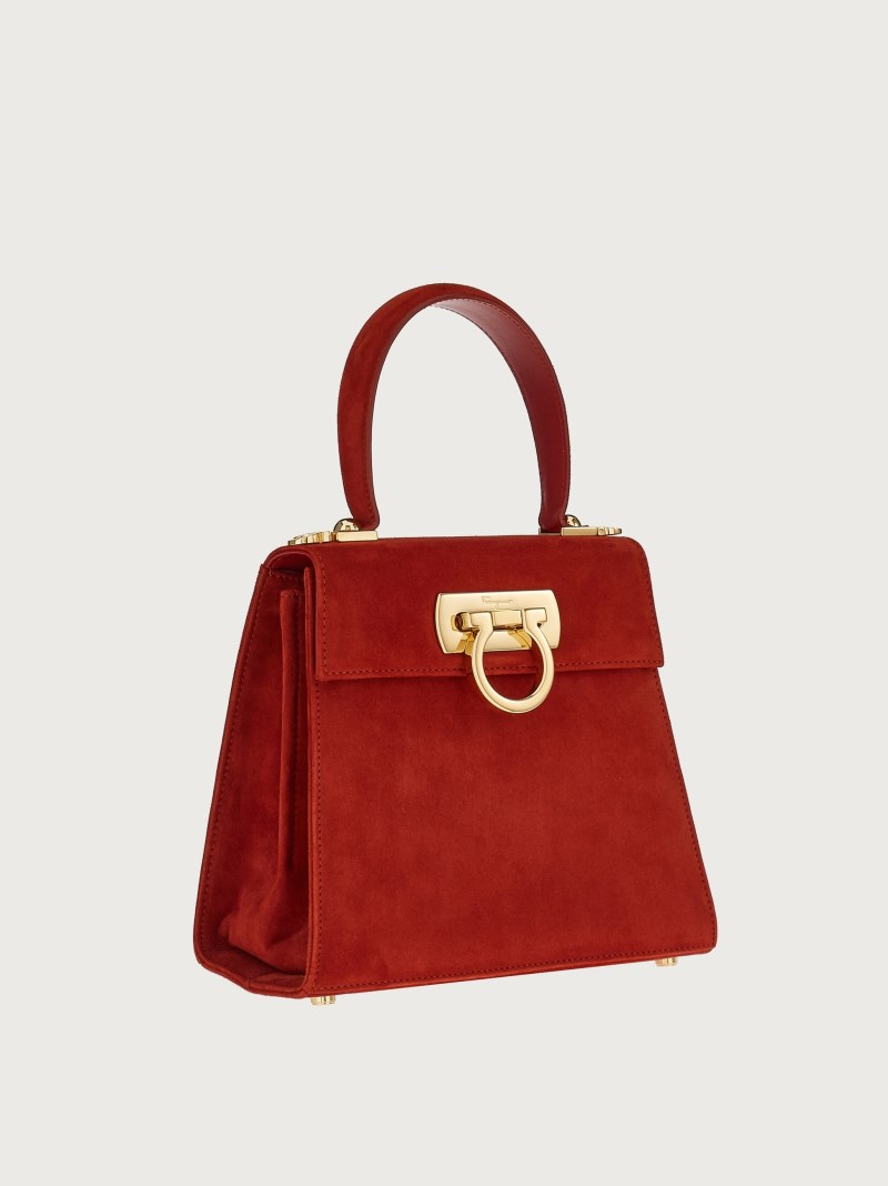 Ferragamo | Women's Iconic Top Handle - Velvet Red