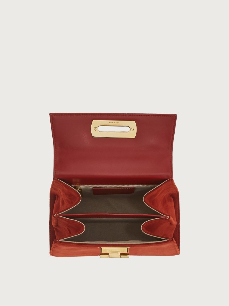 Ferragamo | Women's Iconic Top Handle - Velvet Red