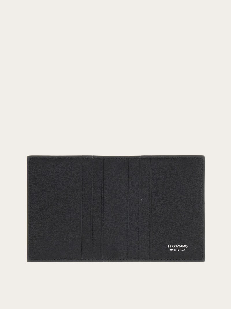 Ferragamo | Men's Monogram Credit Card Holder - Black