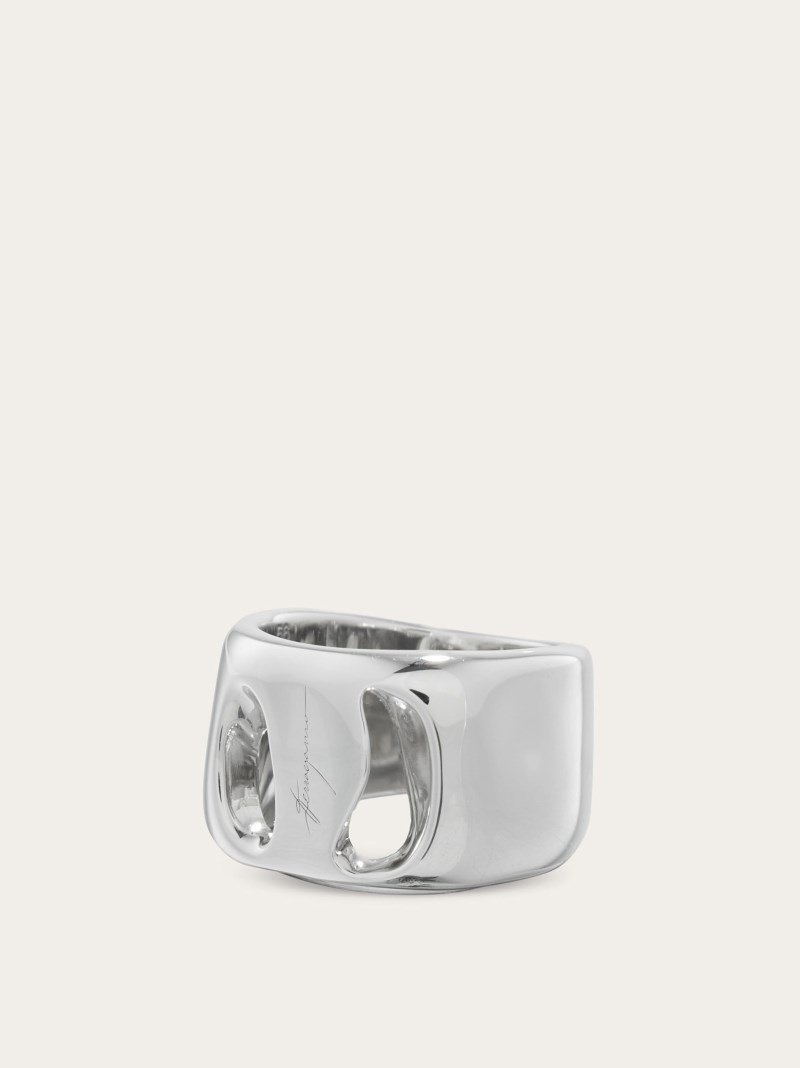 Ferragamo | Women's Vara Ring - Silver (Size 54)