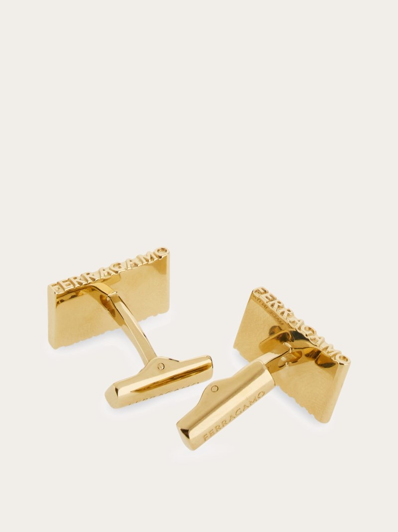 Ferragamo | Men's Cufflinks - Gold