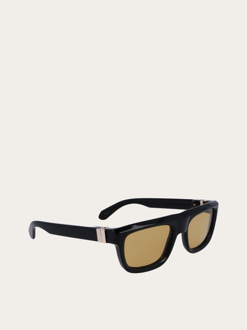 Ferragamo | Men's Sunglasses - Black/Brown