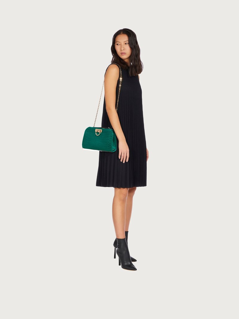 Ferragamo | Women's Diana Clutch - Emerald