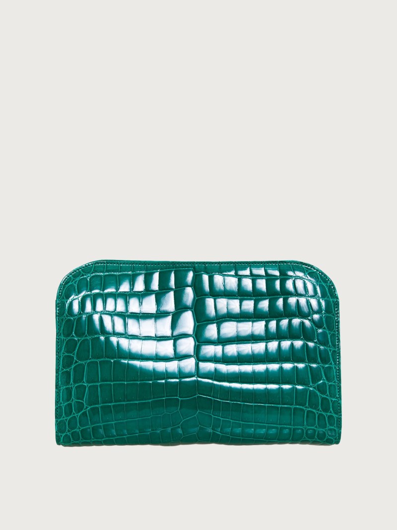 Ferragamo | Women's Diana Clutch - Emerald
