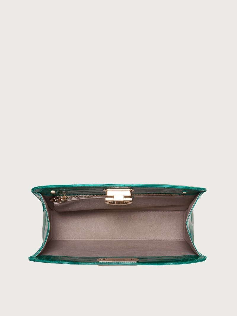 Ferragamo | Women's Diana Clutch - Emerald