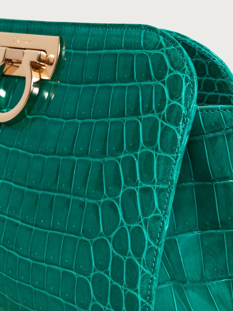 Ferragamo | Women's Diana Clutch - Emerald