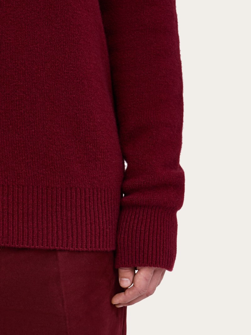 Ferragamo | Men's Cashmere Sweater - Bordeaux