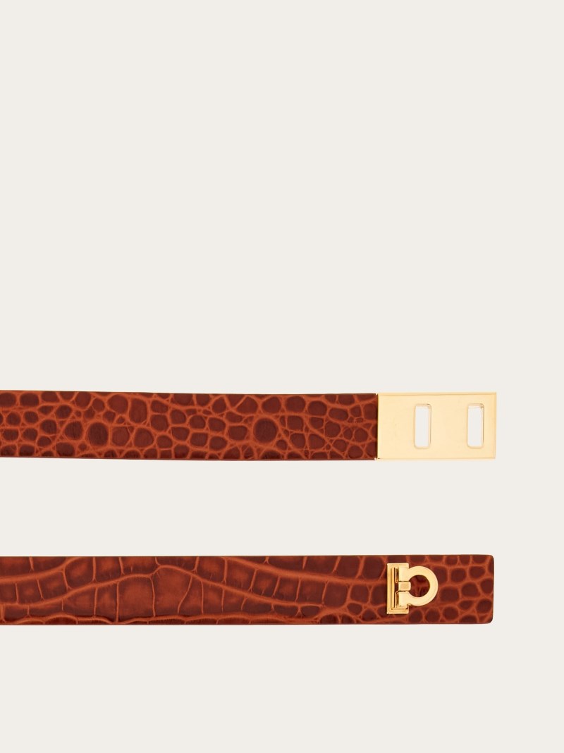 Ferragamo | Women's Extendable Hug Belt - Cognac