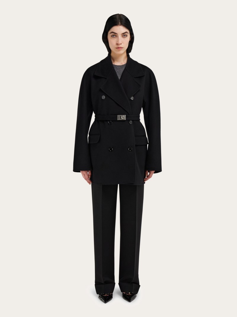Ferragamo | Women's Double Cashmere Jacket - Black