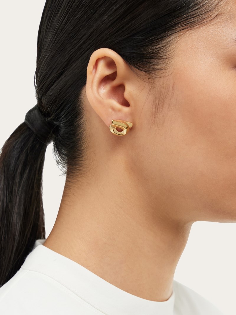 Ferragamo | Women's Gancini Earrings - Gold (Size 18)