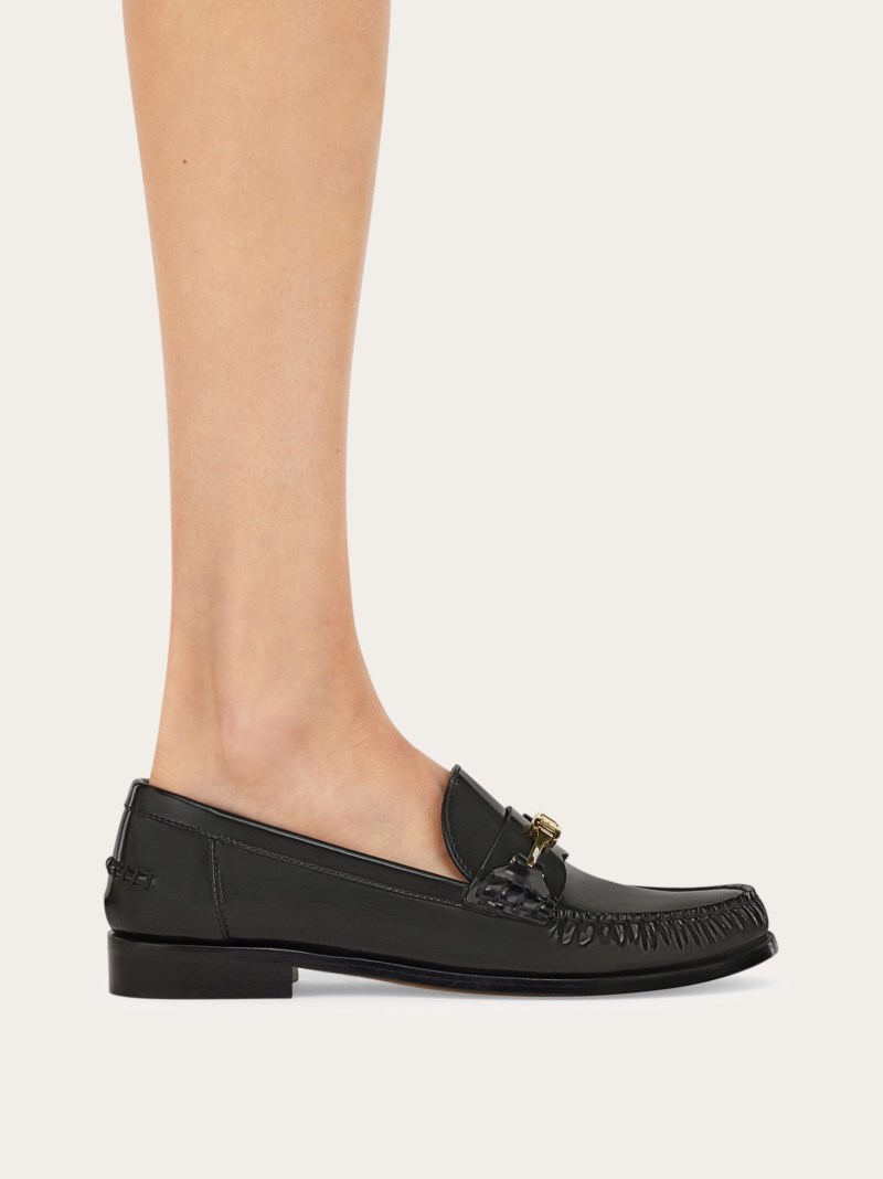 Ferragamo | Women's New Vara Chain Loafer - Black
