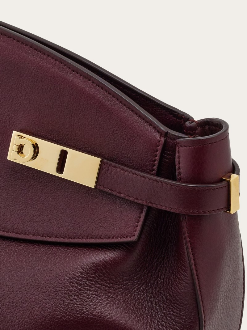Ferragamo | Women's Hug Soft Crossbody Bag - Dark Barolo