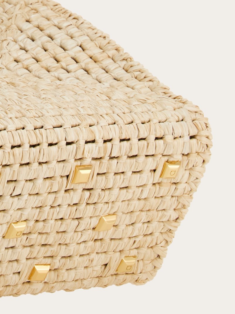 Ferragamo | Women's Studio Box Bag - Raffia