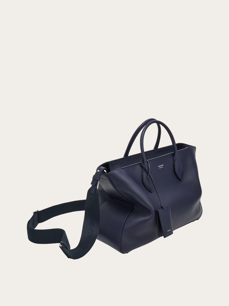 Ferragamo | Men's Tote Bag - Midnight Blue