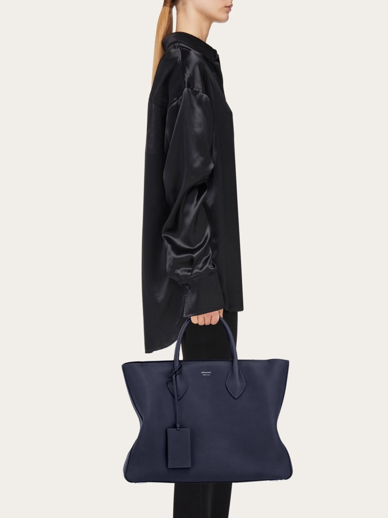Ferragamo | Men's Tote Bag - Midnight Blue