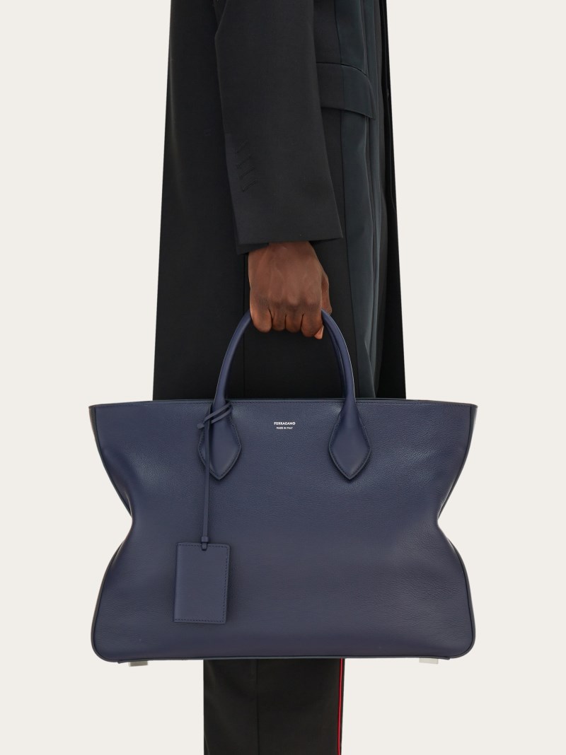 Ferragamo | Men's Tote Bag - Midnight Blue