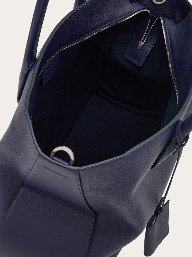 Ferragamo | Men's Tote Bag - Midnight Blue