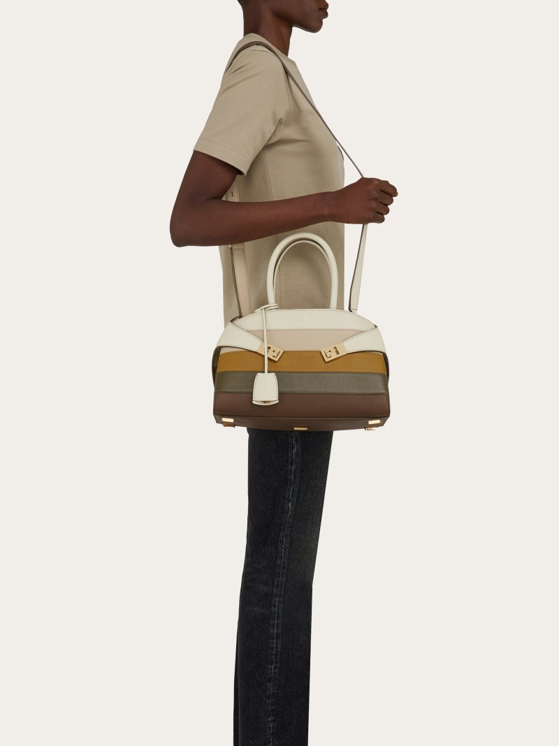 Ferragamo | Women's Hug Multicolor Handbag - Multicolor