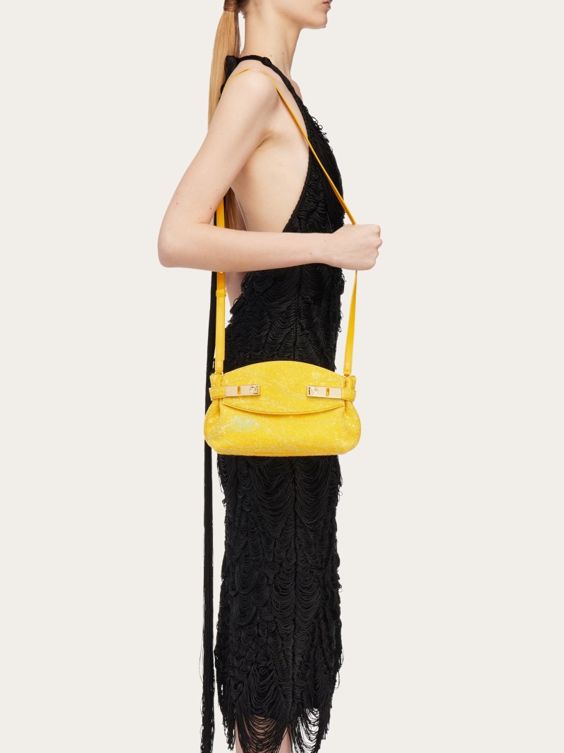 Ferragamo | Women's Hug Soft Crossbody Bag With Sequins - Multicolor