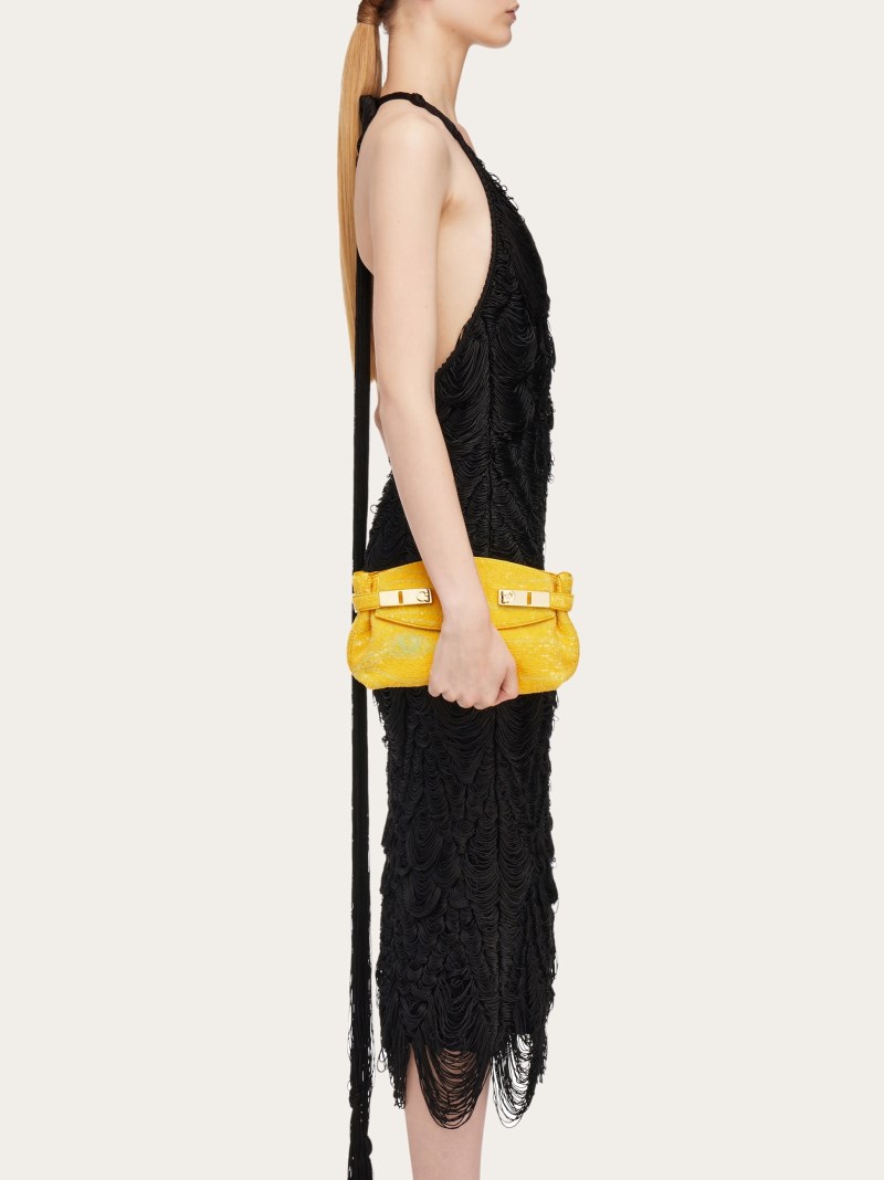 Ferragamo | Women's Hug Soft Crossbody Bag With Sequins - Multicolor