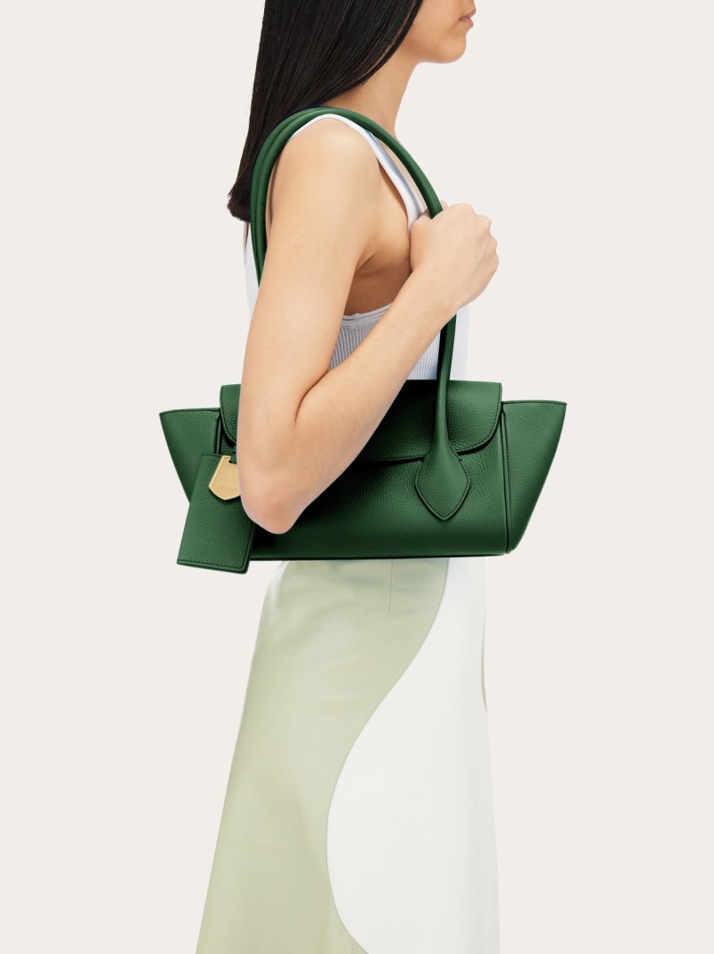 Ferragamo | Women's East-West Tote Bag - Forest Green