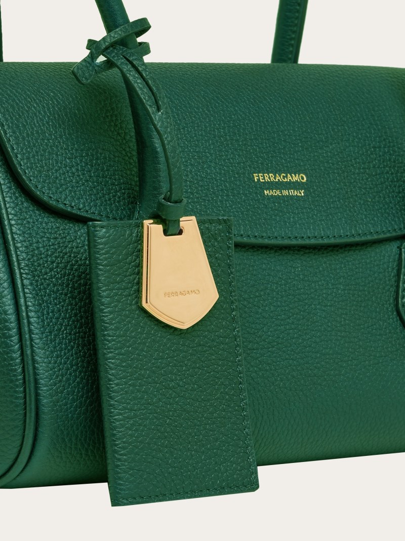 Ferragamo | Women's East-West Tote Bag - Forest Green