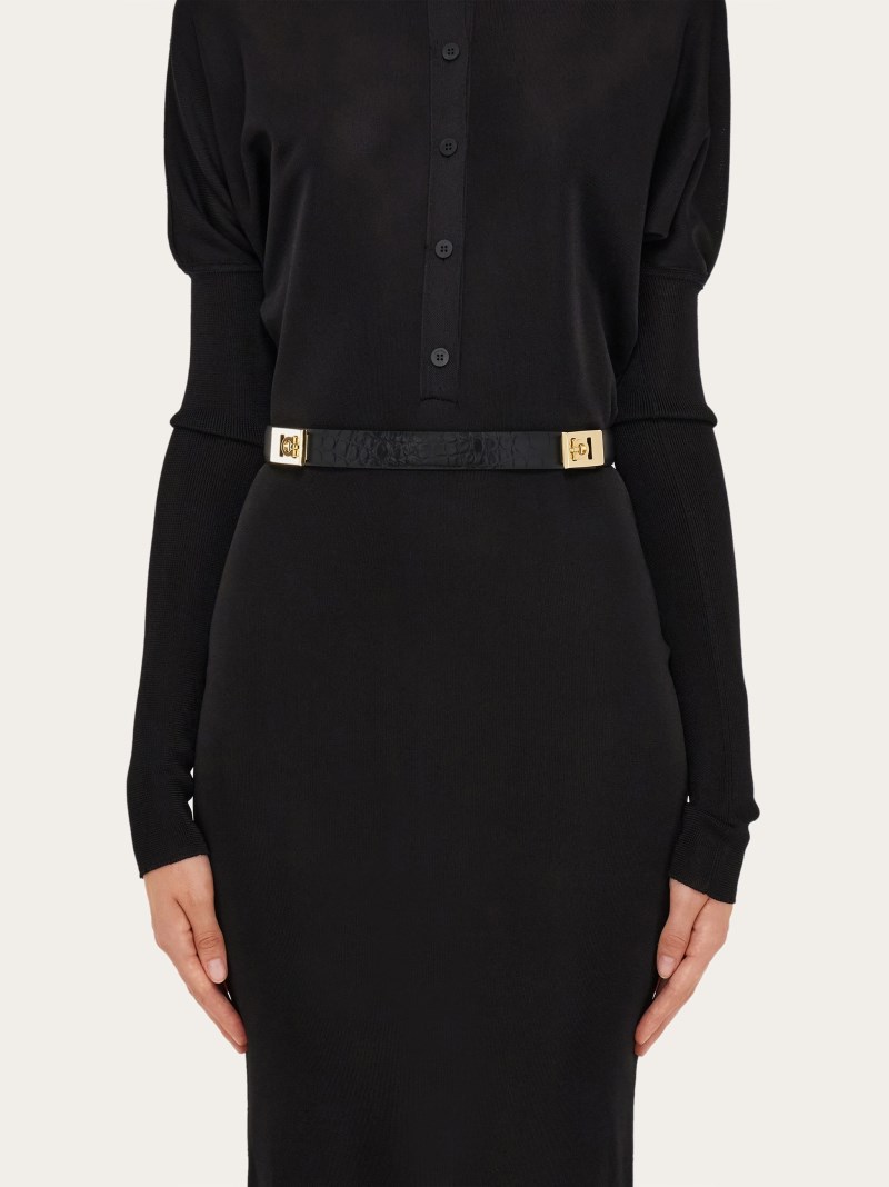 Ferragamo | Women's Extendable Hug Belt - Black