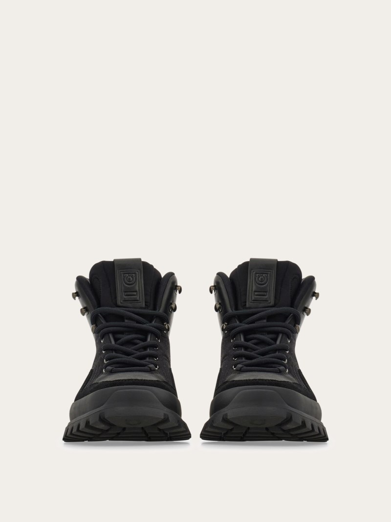 Ferragamo | Men's Hybrid Ankle Boot - Black