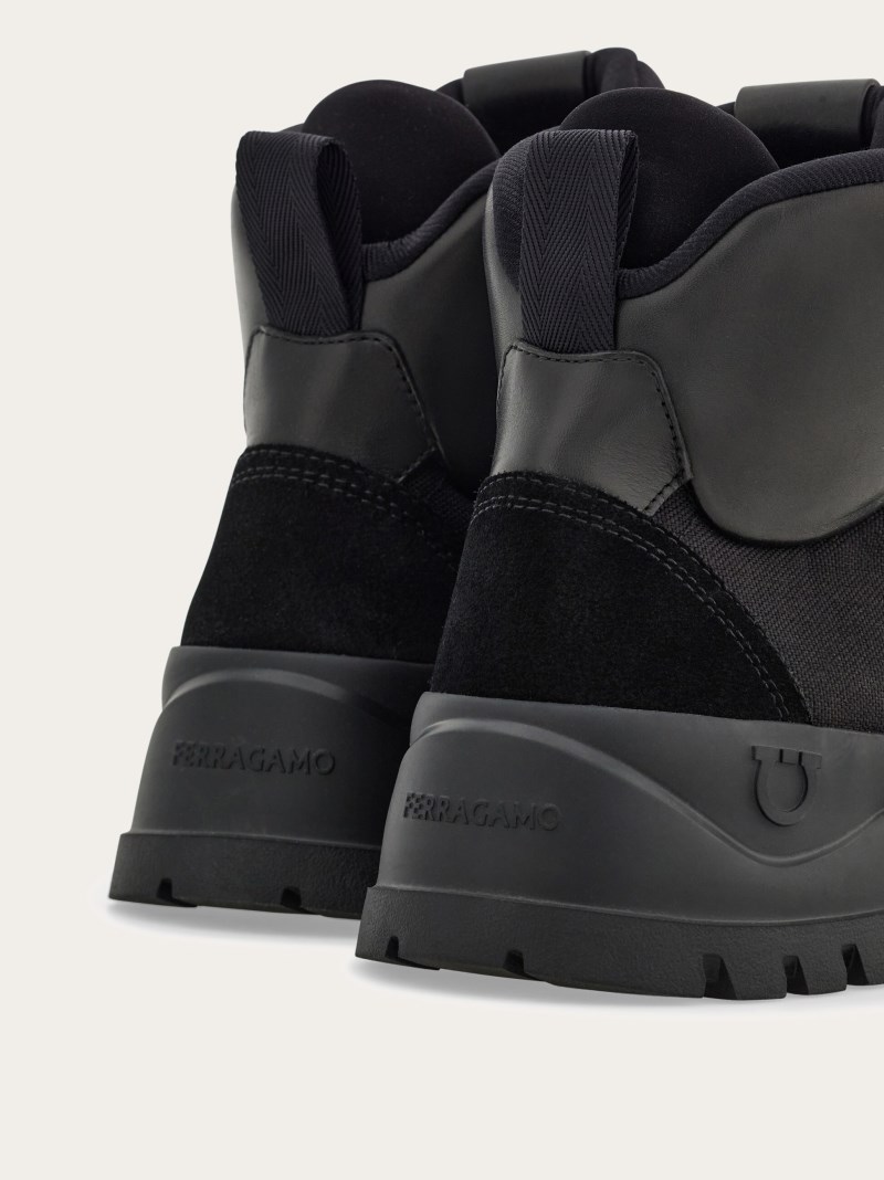 Ferragamo | Men's Hybrid Ankle Boot - Black
