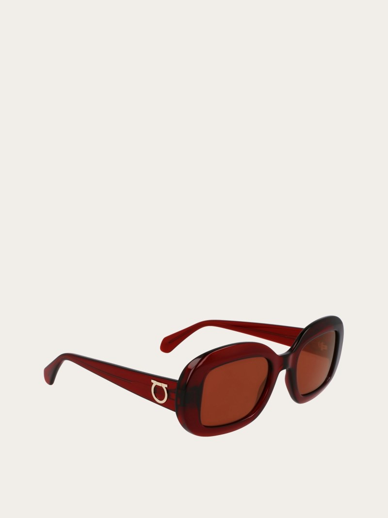 Ferragamo | Women's Sunglasses - Rust/Brown