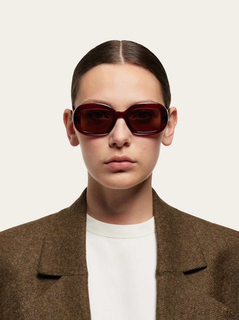 Ferragamo | Women's Sunglasses - Rust/Brown