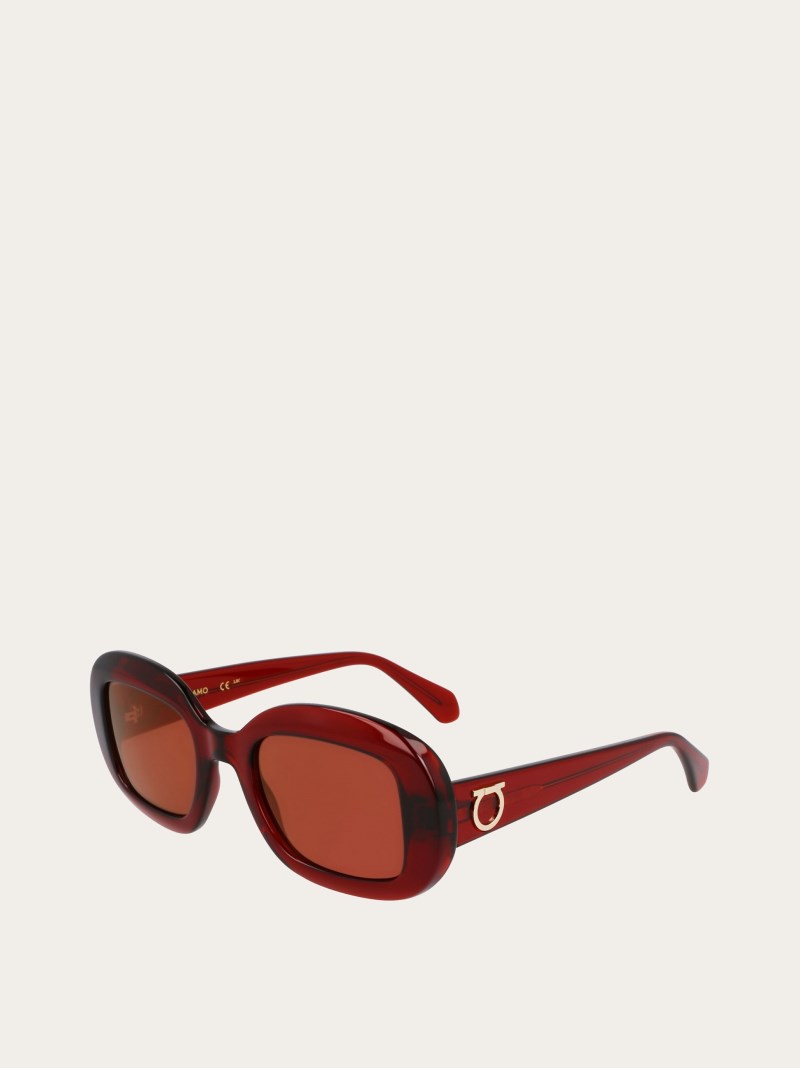 Ferragamo | Women's Sunglasses - Rust/Brown