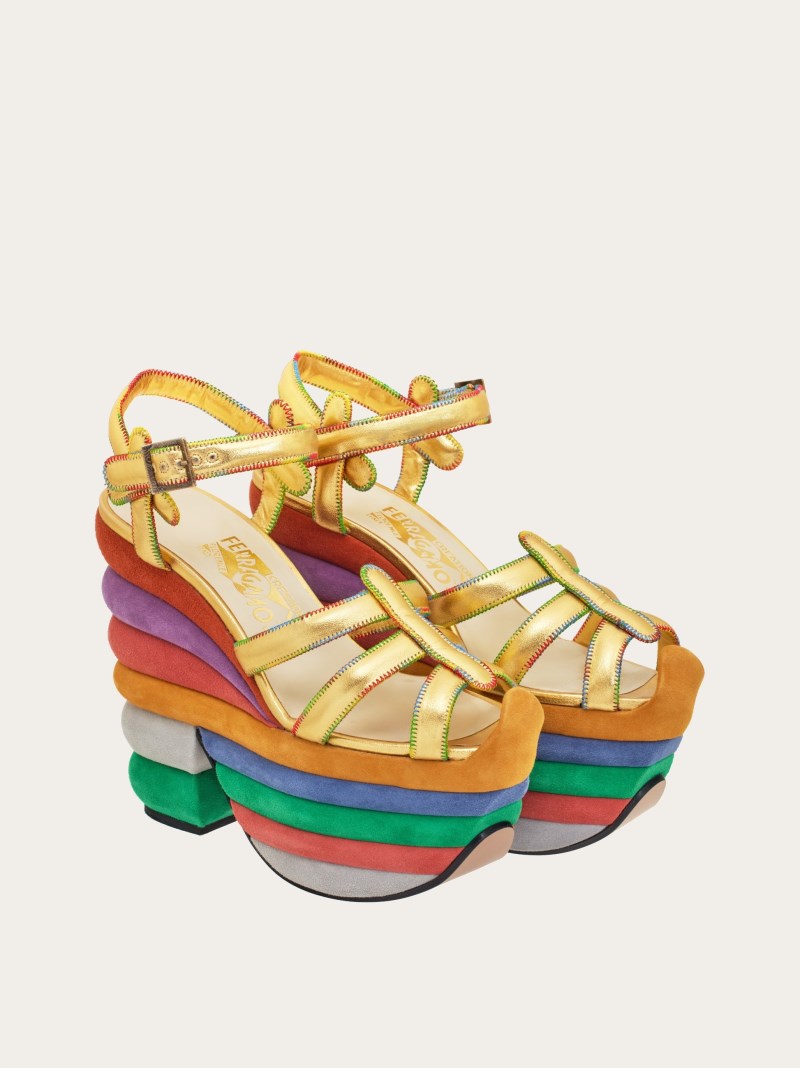 Ferragamo | Women's Rainbow - Multicolor/Gold