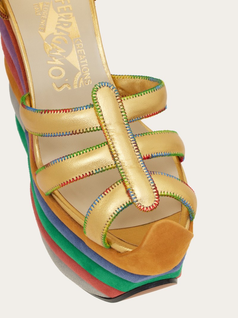 Ferragamo | Women's Rainbow - Multicolor/Gold