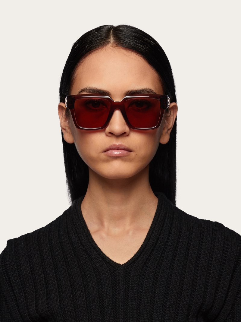 Ferragamo | Women's Sunglasses - Transparent Brown/Brown