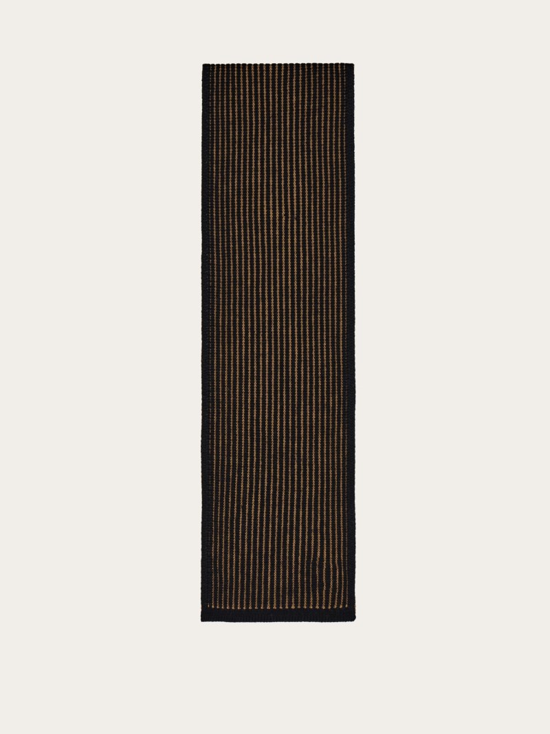 Ferragamo | Men's Two-Tone Scarf - Black/Camel