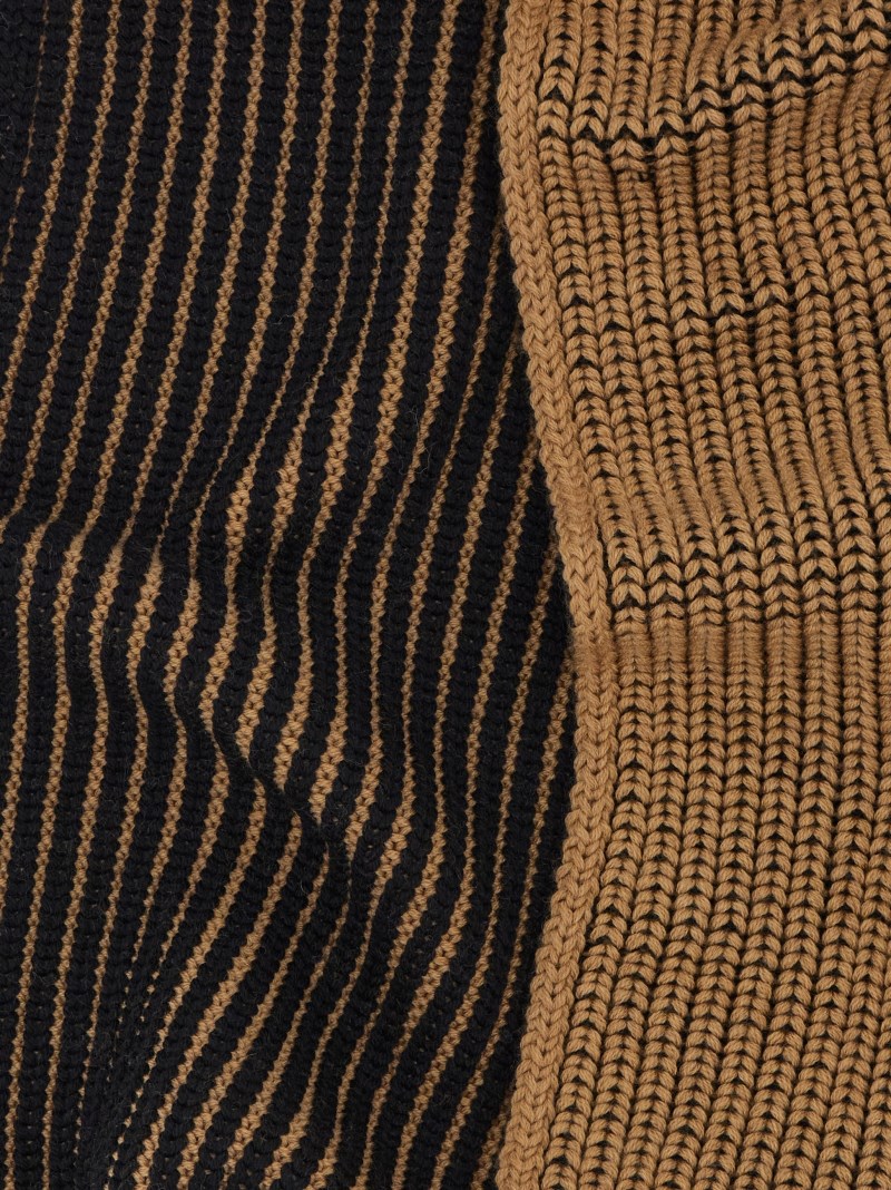 Ferragamo | Men's Two-Tone Scarf - Black/Camel