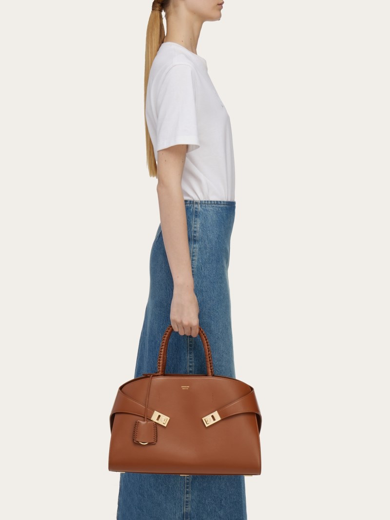 Ferragamo | Women's Hug Handbag - Cognac