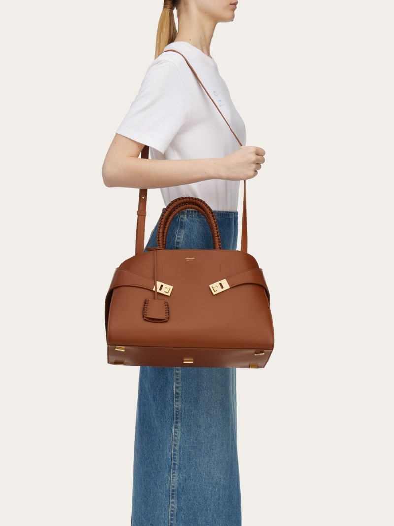 Ferragamo | Women's Hug Handbag - Cognac