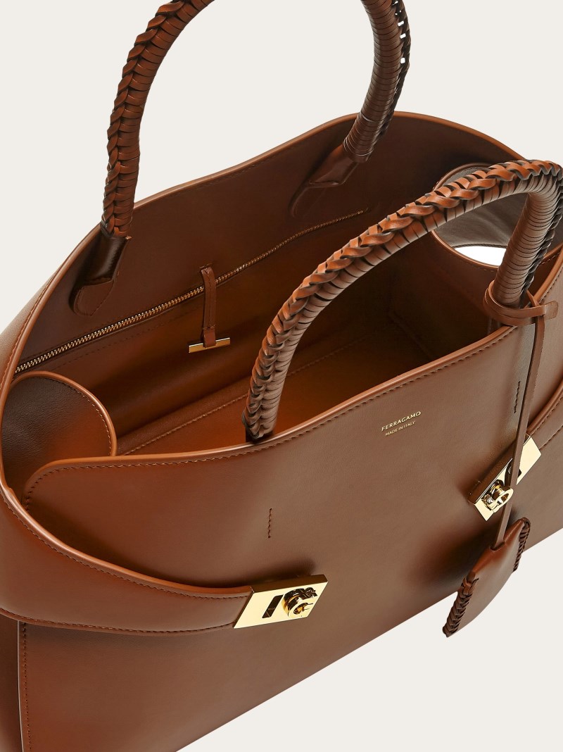 Ferragamo | Women's Hug Handbag - Cognac