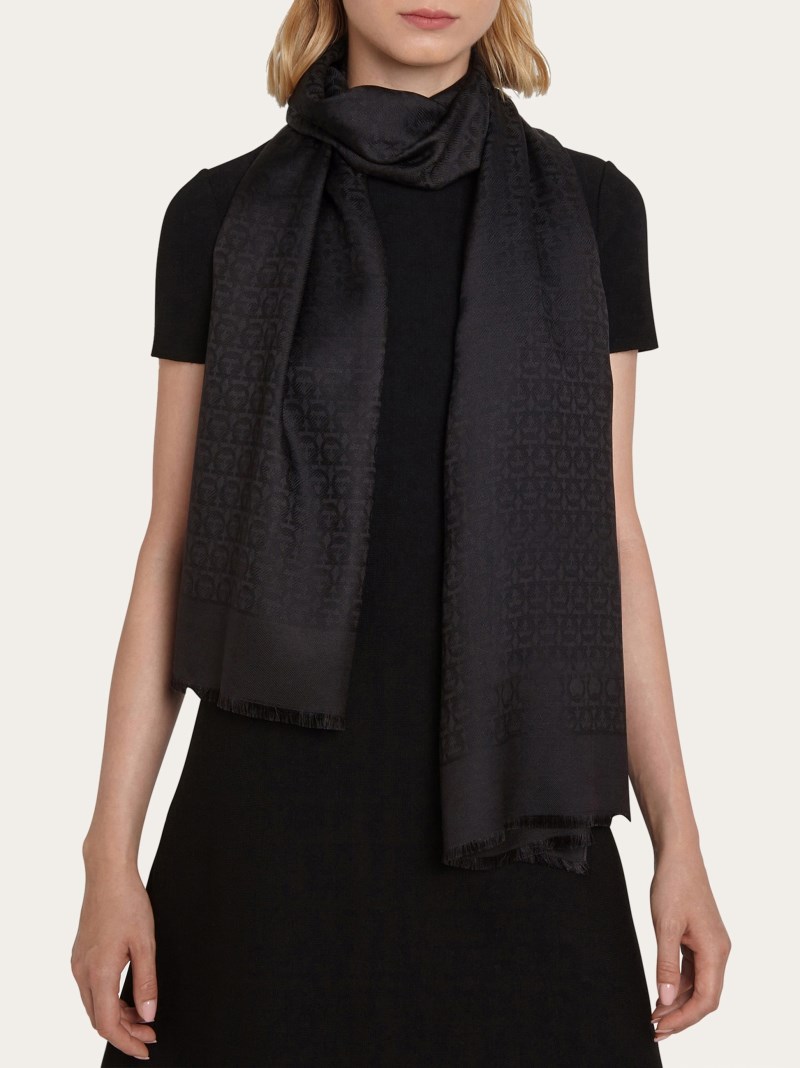 Ferragamo | Women's Gancini Stole - Black