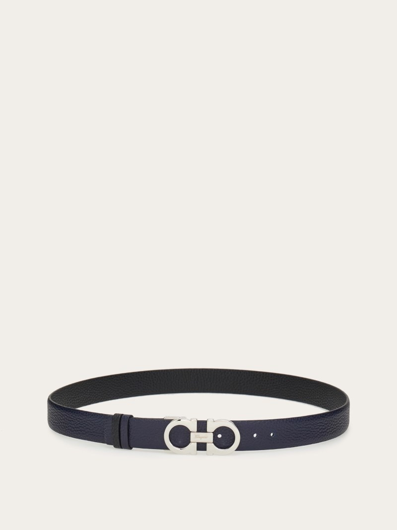 Ferragamo | Women's Reversible And Adjustable Gancini Belt - Myrtle/Black
