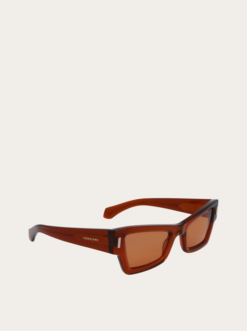 Ferragamo | Women's Sunglasses - Transparent Brown/Light Brown