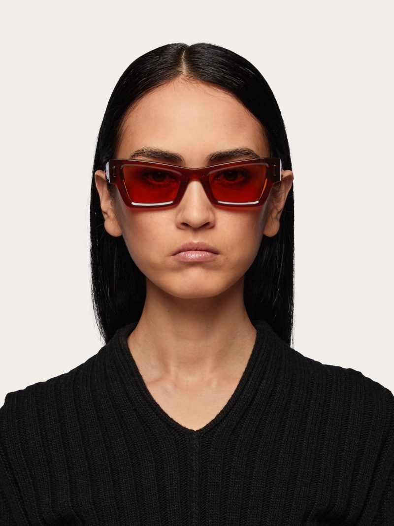 Ferragamo | Women's Sunglasses - Transparent Brown/Light Brown