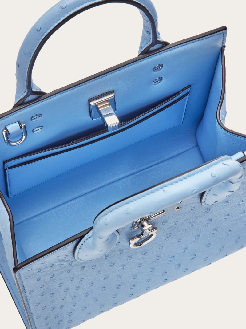 Ferragamo | Women's Studio Box Bag - Sky Blue