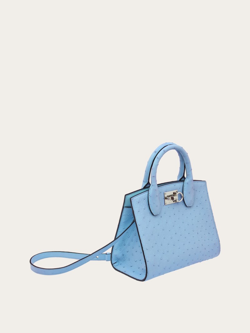 Ferragamo | Women's Studio Box Bag - Sky Blue